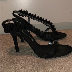 Black Strap Heels
